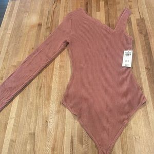 Abercrombie asymmetrical body suit
